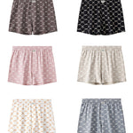 3 Pack Men's Breathable Cotton Stylish Prints Comfortable Home Shorts