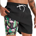 Men's Quick-Dry Digital Print Double-Layer Board Shorts