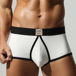 2 Pack Men’s Soft & Breathable Trunks with Supportive Pouch