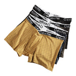 3 Pack Men's Low-Rise V-Shape Waistband Trendy Loose Fit High-Stretch Trunks