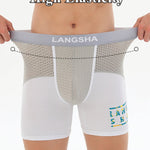 Men's Anti-Chafing Sports Boxer Briefs with Spacious Pouch