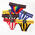 2 Pack Men's Sexy Sporty Breathable Bikini with Support Pouch