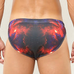 Men’s Sexy Low-rise Print Briefs With Drawstring