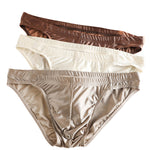 3 Pack Men's Sexy & Stylish Loose-Fit Seamless Solid Color Low-Rise Bikini