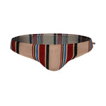 Men Casual Stripe Quick Drying Swim Briefs