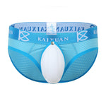 2 Pack Men's Sexy Mesh Front Opening Sponge Coaster Briefs