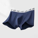 4 Pack Men's 10A Antibacterial Cotton Trunks with Oyster Massage Pouch