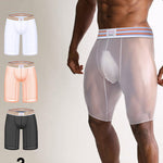 Men's Semi-Transparent Sexy Sporty Seamless Comfort Stretch Midway Briefs