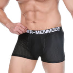 2 Pack Men's Breathable Mesh Supportive Fit Seamless Trunks