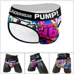 2 Pack Men's Printed Sexy & Trendy Low-Rise Breathable Casual Briefs