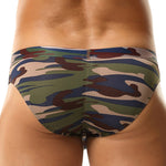 2 Pack Men's Classic Camo Mesh U-Shaped Pouch Breathable Briefs