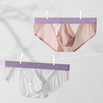 3 Pack Men's Ice Silk Breathable Mesh Low-Rise Classic Briefs