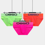 2 Pack Men's Comfortable Breathable Sports Solid Color Briefs