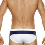 Men's Seamless Comfort Color-Blocked Quick-Dry Swim Briefs