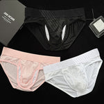 2 Pack Men's Mesh Sport Separate Pouch Breathable Lift & Support Design Briefs