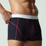 2 Pack Men's Mid-Rise Solid Color Seamless Soft & Comfort Stretch Fit Trunks