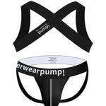 Men's Athletic High-Stretch Compression Active Set with Breathable Support Design