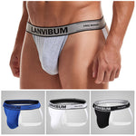 4 Pack Men's Mid-Rise Sexy Comfortable Cotton Jockstrap