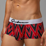 2 Pack Men's Fade-Resistant Printed Skin-Friendly Cooling Airflow Trunks