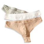 4-Pack Men's Seamless Solid Color Stretch Fit Ice Silk Thong
