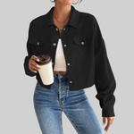 ESTRELLA™ – Classic Collared Button-Front Jacket