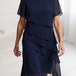 Elyssa | Elegant Comfort Ruffle Dress
