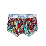 4 Pack Men's Ice Silk Bold Prints Lightweight & Airy Mid-Rise Trunks