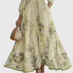 Fern | Elegant Pleated Maxi Dress