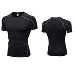Men's Workout Ready Stretch Fit Tagless & Seamless Sporty Cut Activewear Tops & Tights