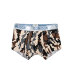 4 Pack Men's Ice Silk Bold Prints Lightweight & Airy Mid-Rise Trunks