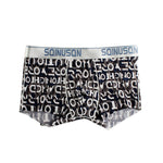 4 Pack Men's Ice Silk Bold Prints Lightweight & Airy Mid-Rise Trunks