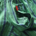 2 Pack Men's Cotton Plaid Boxers with 3D U-Pouch and Button Fly