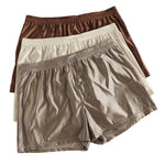 4 Pack Men's Premium Satin Loose-Fit & Breathable Cooling Home Shorts