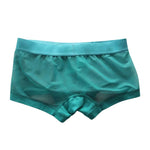 2 Pack Men's Stay-Put Fit Lightweight & Airy Solid Color Semi-Transparent Trunks