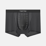 3 Pack Men's Seamless Breathable Mid-Rise Antibacterial Crotch Trunks