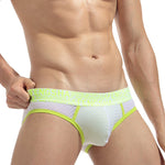 2-pack Men's Breathable Mesh Briefs with U-shaped Convex Pockets