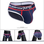 2 Pack Men's Breathable Mesh Comfortable U-convex Large Pouch Sports Briefs