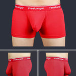 FreeLonger Men's Comfy Separate Support Pouch Trunks