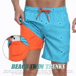 Men's Moisture-Wicking Cooling Airflow Fashion Vacation Board Shorts