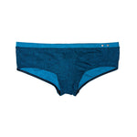 Men's Supportive Fit Anti-Odor Glazed Solid Color Low-Rise Swim Trunks