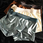 3 Pack Men's Solid-Color Breathable Trunks