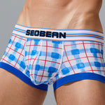 Men’s Relaxed Plaid U Pouch Trunks