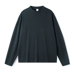 Men's Long-Sleeve Round Neck T-Shirt, Loose and Skin-Friendly Base Layer