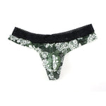 4 Pack Men's Lace Comfy Waistband U-Pouch Thongs