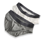 3 Pack Men's Low-Rise Mesh Briefs with Breathable Support & Convenience Fly