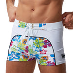 Men's Comfy Waistband Stay-Put Fit Bold Prints Swim Shorts & Trunks