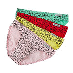 3 Pack Men's High Stretch Leopard Style Sexy Low-Rise Briefs