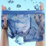 4 Pack Men's Antibacterial Crotch Comfortable Stretch Lightweight Trunks