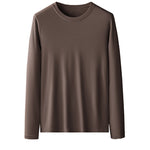 Men's Double-sided Modal Long-sleeved Solid Color T-shirt