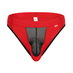 2 Pack Men's Sexy Thongs with Transparent Elephant Trunk